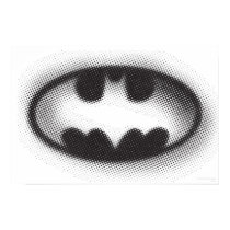 Bat Symbol - Batman Logo Halftone Print
