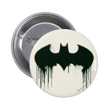 Bat Symbol - Batman Logo Spraypaint Pinback Buttons