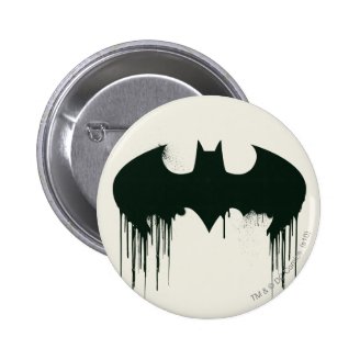 Bat Symbol - Batman Logo Spraypaint Pinback Buttons