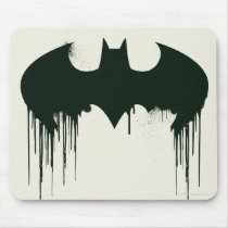 Bat Symbol - Batman Logo Spraypaint Mouse Pad