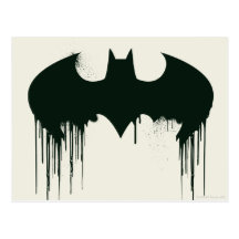 Bat Symbol - Batman Logo Spraypaint Post Cards