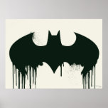 Bat Symbol - Batman Logo Spraypaint Print