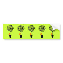 Bat Topiary Bumper Stickers