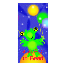 Bata the Space Bat Designed Book Mark Picture Card