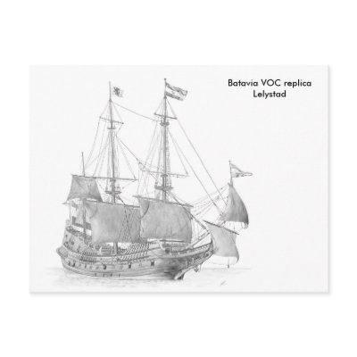 Batavia VOC Postcards by 22miloo