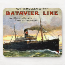 Batavier Line - Vintage Travel Mouse Pads