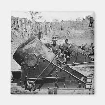 Batería del mortero de Yorktown, 1860s Iman Para Frigorífico