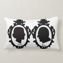 Bates and Anna Throw Pillow pillows