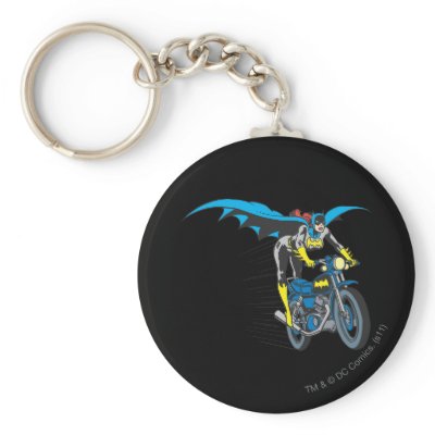 Batgirl on Batcycle keychains
