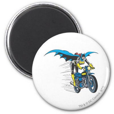Batgirl on Batcycle magnets