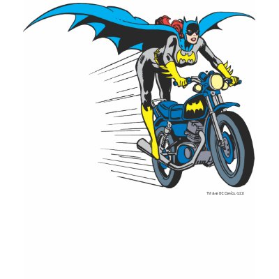 Batgirl on Batcycle t-shirts