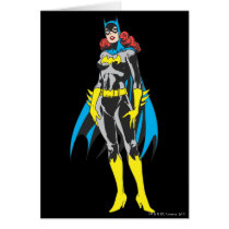 Batgirl Stands Greeting Card