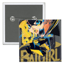 batgirl, monthly trend, gotham, comic book style, art, Button with custom graphic design