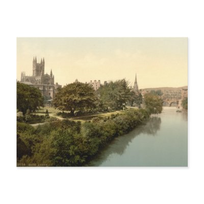 Bath Abbey, Bath, Somerset, England Post Card by OldeWorldGifts