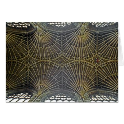 Bath Abbey Ceiling (1) Cards by davem1966