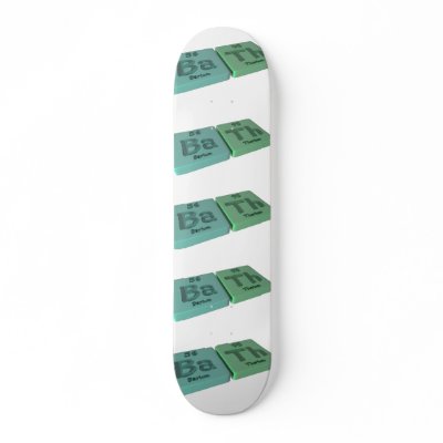 Bath as Ba Barium and Th Thorium Skate Deck by ChemicalWords