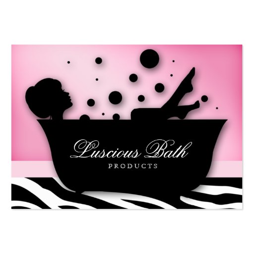 Bath Business Card Nail Salon Bubbles Pedicure (front side)