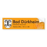 Bath Duerkheim 3 Bumper Stickers