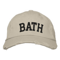 Bath Embroidered Hat embroidered hats