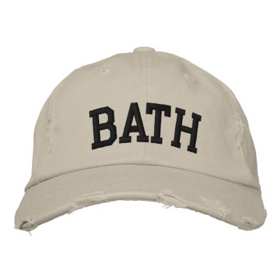Bath Embroidered Hat by cityshirts