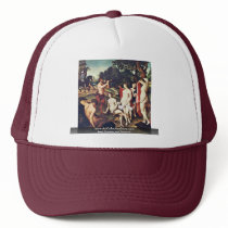 Bath Of Diana By Clouet François Mesh Hat