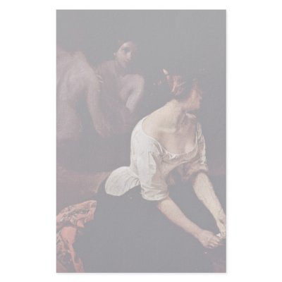 Bath Of The Nymphs Detailed By Hayez Francesco Custom Stationery by Artcollection