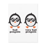 bath penguin - penguin postcards