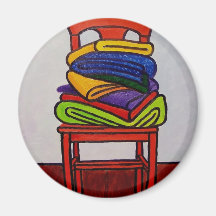 Bath Room Chair Fridge Magnet