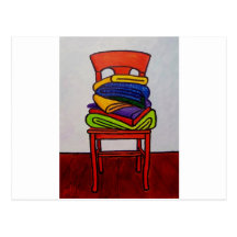 Bath Room Chair Postcard