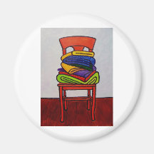 Bath Room Chair Refrigerator Magnets
