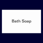 Bath Soap Rectangular Sticker