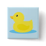 Bath Time Yellow Duck Buttons