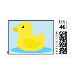 Bath Time Yellow Duck Postage Stamps