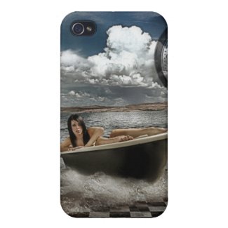 bath tub surrealism for iphone iPhone 4 cases