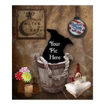 Bath Tub Wash Bucket Western Photography Backdrop posters by KahunaLuna Bath Tub Wash Bucket Western Photography Backdrop posters