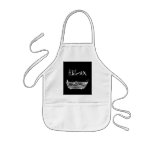 Bath Tub X-Ray Skeleton Black & White Apron