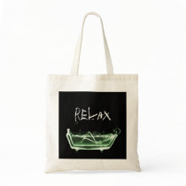 Bath Tub X-Ray Skeleton Green Bags