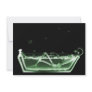 Bath Tub X-Ray Skeleton Green Custom Announcements