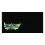 Bath Tub X-Ray Skeleton Green Custom Photo Card