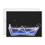 BATH TUB X-RAY VISION SKELETON - ORIGINAL PERSONALIZED ANNOUNCEMENTS