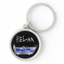 BATH TUB X-RAY VISION SKELETON - ORIGINAL KEY CHAINS