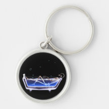 BATH TUB X-RAY VISION SKELETON - ORIGINAL KEYCHAINS