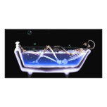 BATH TUB X-RAY VISION SKELETON - ORIGINAL photo cards