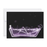 BATH TUB X-RAY VISION SKELETON - PURPLE PERSONALIZED INVITATIONS