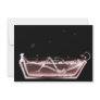 BATH TUB X-RAY VISION SKELETON - RED PERSONALIZED ANNOUNCEMENT