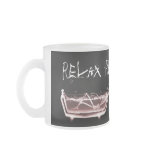 BATH TUB X-RAY VISION SKELETON - RED COFFEE MUG