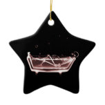 BATH TUB X-RAY VISION SKELETON - RED ORNAMENT