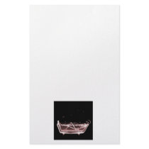 BATH TUB X-RAY VISION SKELETON - RED STATIONERY