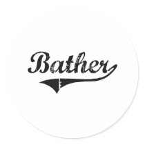 Bather Professional Job Sticker
