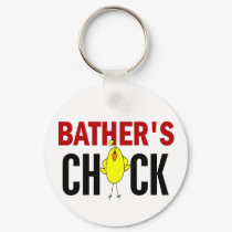 BATHER’S CHICK keychains by professiongifts BATHER’S CHICK keychains